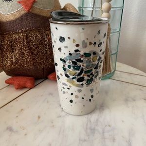 2014 Starbucks abstract logo ceramic travel mug